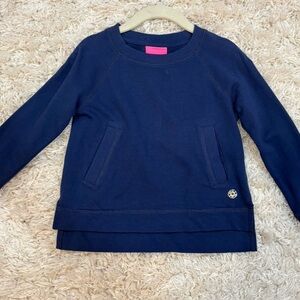 Lily Pulitzer Navy Blue Long Sleeve Sweatshirt